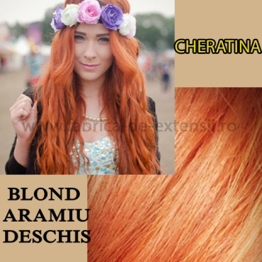 Cheratina Ondulat Blond Aramiu Deschis