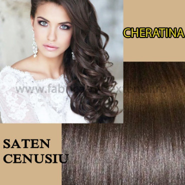 Cheratina Ondulat Saten Natural Cenusiu