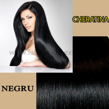 Cheratina Ondulat Negru Intens