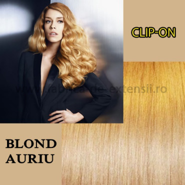 Clip-on Blond Auriu
