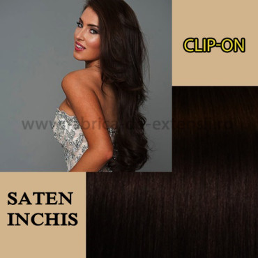 Clip-on Saten Inchis