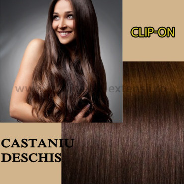 Clip-On Castaniu Deschis