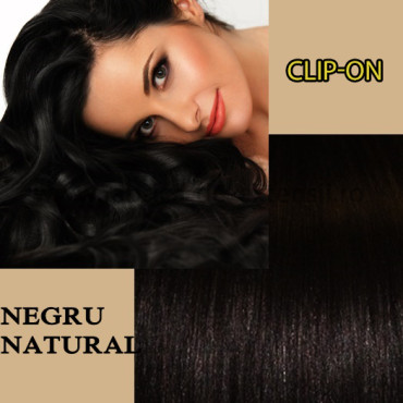 Clip-On Negru Natural