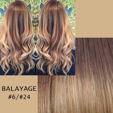 Cozi de par sintetice  Balayage #6/#24