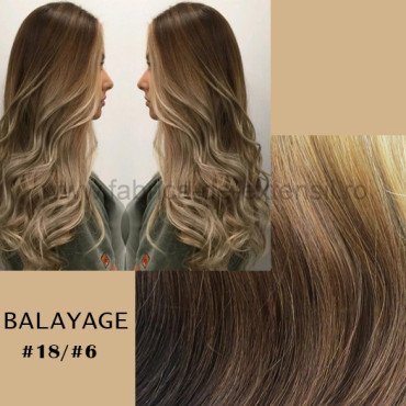 Set Easy Clip-On Deluxe Balayage #18/#6 Set Easy Clip-On Deluxe Balayage #18/#6