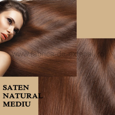 Extensii Tape IN Diamond Saten Natural Mediu