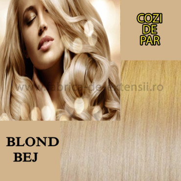 Cozi De Par Cu Dubla Intrebuintare Blond Bej