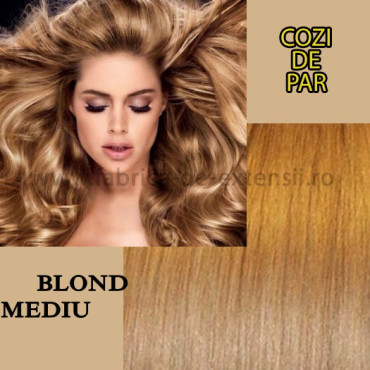 Cozi de Par Blond Mediu Cozi de Par Blond Mediu