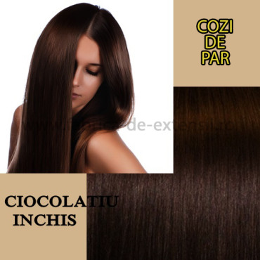 Cozi de Par Sintetice Ciocolatiu Inchis