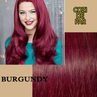 Cozi de Par Sintetice Burgundy