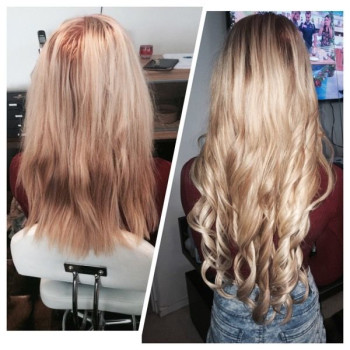 Extensii Nanoring Deluxe Blond Alb Extensii Nanoring Deluxe Blond Alb