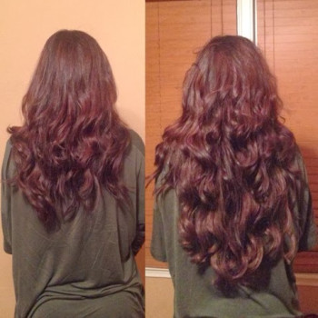 Trese de par diamond  OMBRE Negru Natural / Turqoise