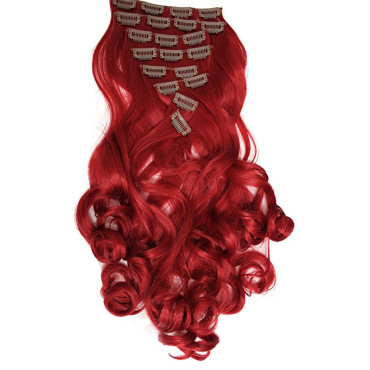 Clip On Ondulat Sintetic Red Clip On Ondulat Sintetic Red