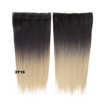 Trese Clip-On Drepte Sintetic Ombre #2 16 Trese Clip-On Drepte Sintetic Ombre #2 16