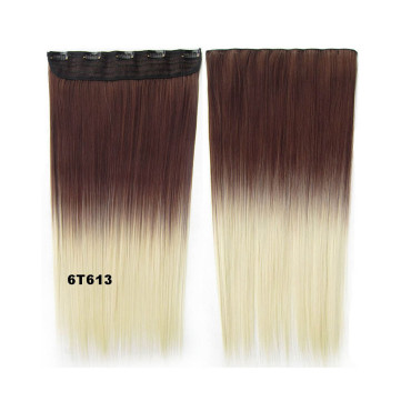 Trese Clip-On Drepte Sintetic Ombre #6 613 Trese Clip-On Drepte Sintetic Ombre #6 613