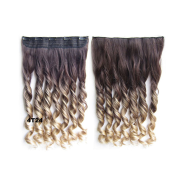 Trese Clip-On Ondulate Sintetic Ombre #4 24 Trese Clip-On Ondulate Sintetic Ombre #4 24