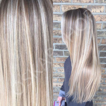 Extensii Tape IN White Platinum Balayage #7 #60 Extensii Tape IN White Platinum Balayage #7 #60