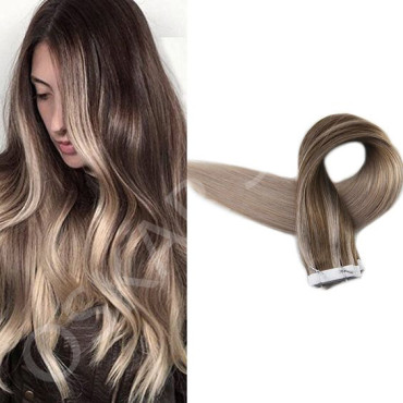 Extensii Tape IN White Platinum Balayage #7 Light Grey